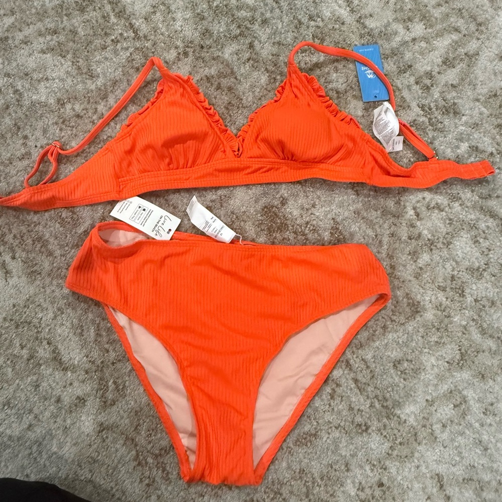 Cupshe Orange Bikini Set NWT
